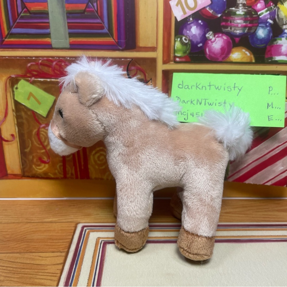 1 BRAND NEW GUND MINI PONY PONEY PLUSH ORNAMENT TOY APPROX 4” PRICE FIRM - Picture 4 of 15